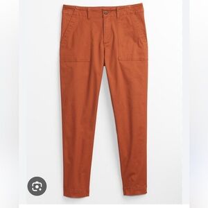 GAP Girlfriend Utility Khakis Rusty Brown
